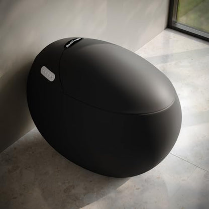 Swiss Madison Plaisir Smart One-Piece 1.28 GPF Single Flush Toilet in Matte Black - color: Black