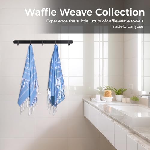 cabanana Hand Towels for Bathroom - 2-Pack,20x30 Inch-100% Cotton,Turkish Bathroom Hand Towels,Super Absorbent & Quick-Dry Soft for Bath, Kitchen, Spa, Face, Hair, Dishcloth (Blue) - color: Blue 20x30