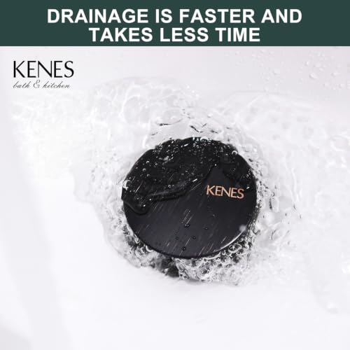 Oil Rubbed Bronze Pop Up Bathroom Sink Drain Stopper Without Overflow | Bathroom Vanity Sink Drain Assembly, Built-in Anti-Clogging Strainer, Plastic Pop Up Drain for Bathroom Vanity Vessel Sink - color: Oil-rubbed Bronze, size: Big Pop up Cap (Without Ov