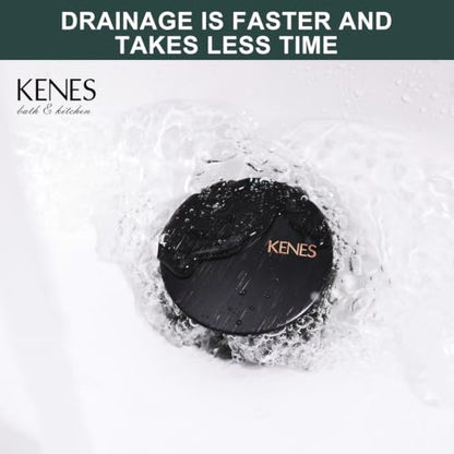 Oil Rubbed Bronze Pop Up Bathroom Sink Drain Stopper Without Overflow | Bathroom Vanity Sink Drain Assembly, Built-in Anti-Clogging Strainer, Plastic Pop Up Drain for Bathroom Vanity Vessel Sink - color: Oil-rubbed Bronze, size: Big Pop up Cap (Without Ov