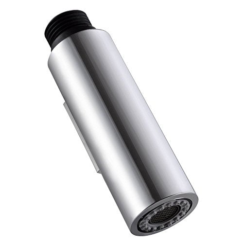 7Trees Pull Down Spray Head for Kitchen Faucet, 2-Function Bathroom Faucet Replacement Head, Water Nozzle, 1.8 GPM G1/2 Pull-Out Spray Nozzle, 0.8inch Connector (Chrome Polished) - color: Chrome Polished