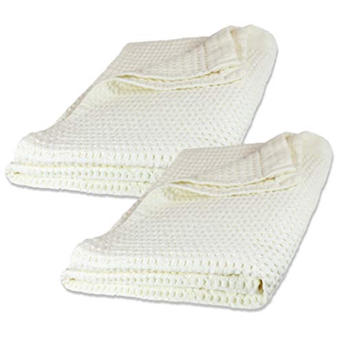 GILDEN TREE Waffle Bath Sheet Quick Dry Towel, Thin Luxury Bath Towels, 40x80 Large Bath Towels 2 Pack Bath Sheets, Modern Style (Cream) - color: Cream, size: Bath Sheet (40" x 80") 2 Pack