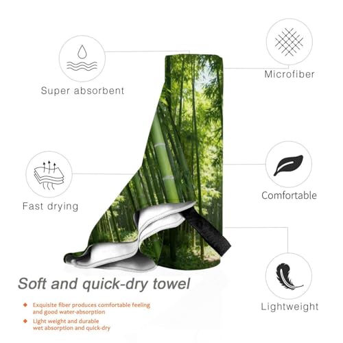 Bamboo Quick Dry Bath Towels - Super Soft Bath Towels for Home, Spa, Gym, Travel - color: Bamboo, size: 31.5"x63"