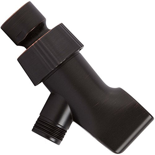 Adjustable Shower Arm Bracket - Oil-Rubbed Bronze | Handheld Showerhead Holder With Anti-Slip O-Ring Grip, Brass Connector, Universal 1/2" Mount For Easy Bath Spa Install - color: Oil Rubbed Bronze