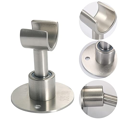 UXELY 360° Adjustable 304 Stainless Stell Handheld Shower Head Holder Wall Mount, Bathroom Shower Head Bracket with Screw Set, Shower Spray Holder, Shower Wand Holder(Silver)