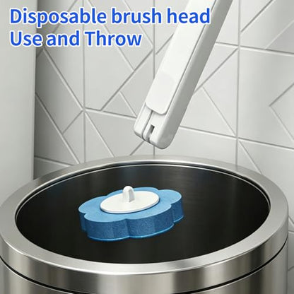 48 PCS Disposable Toilet Bowl Brush Refills, Disposable Toilet Brush Heads, Toilet Wand Disposable Refill Heads, Disposable Replacement Head - color: 48pcs Replacement Heads