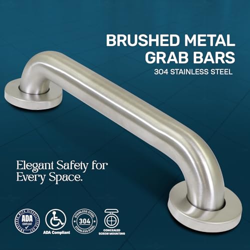 Highcraft Grab Bar for Bathtubs and Showers, Shower Grab Bars for Seniors and Elderly, Safety Bar for Bathroom 42" x 1.5" ADA Compliant Grab Bar, Heavy Duty Stainless Steel Shower Handle Wall Mount - size: 42"