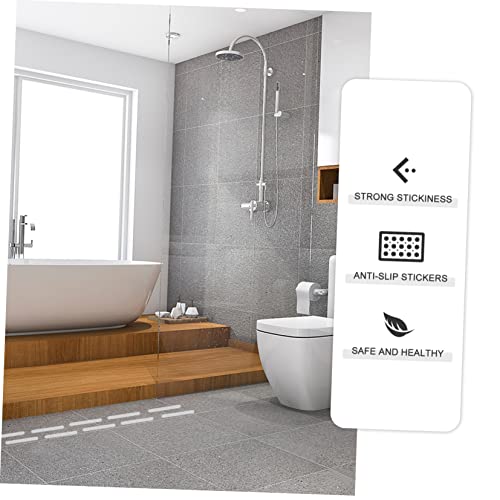 Healifty 24pcs Transparent Non Slip Bath Safety Strips for Bathtubs Showers Stairs Floors Adhesive Stickers for Enhanced Traction Slip Prevention - size: 24 pcs