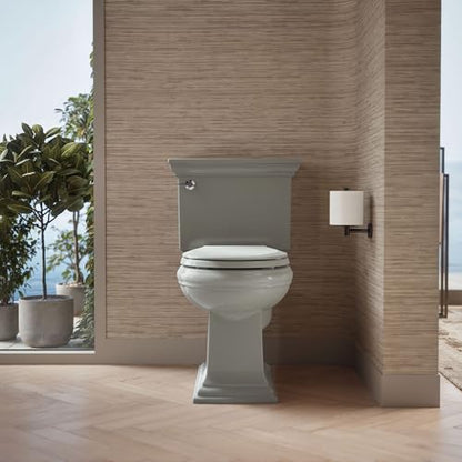 KOHLER 4639-RL-95 Cachet ReadyLatch Round Toilet Seat Soft Close, Ice Grey - color: Ice Gray, size: Round
