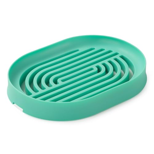 LOYATRO Bar Soap Holder for Shower Silicone Soap Dish for Bathroom Sink Soap Saver Bathtub Self Draining Soap Tray(C-Green,1) - color: C-mint Green