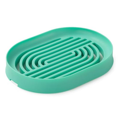 LOYATRO Bar Soap Holder for Shower Silicone Soap Dish for Bathroom Sink Soap Saver Bathtub Self Draining Soap Tray(C-Green,1) - color: C-mint Green