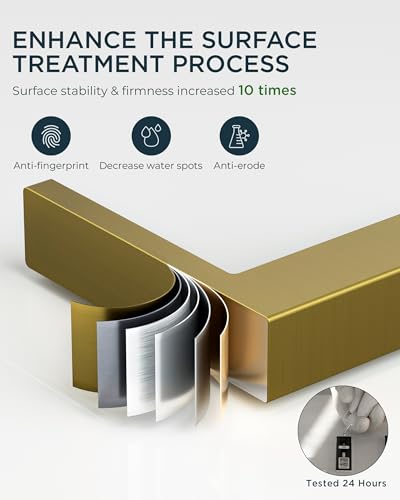FORIOUS Brushed Gold Bathroom Faucet 3 Hole, 8" Vanity Gold Faucet Bathroom | CUPC 2 Handle 8 Inch Widespread Bathroom Sink Faucet Gold Vanity with Drain, Hoses and Two Aerator, Renovation and Upgrading - color: Brushed Gold, style: Modern