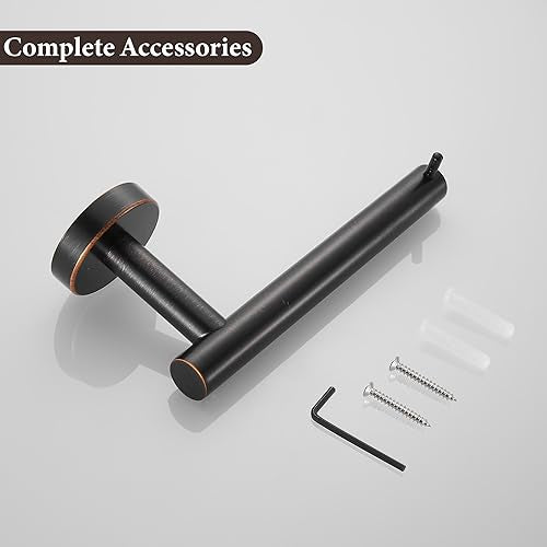 WINCASE Toilet Paper Holder Towel Holder, Oil Rubbed Bronze Bathroom Hardware Set, Hand Towel Ring Toilet Paper Roll Holder Wall Mount, Rustic Farmhouse Rustproof Stainless Steel Bathroom Accessories - color: Bronze