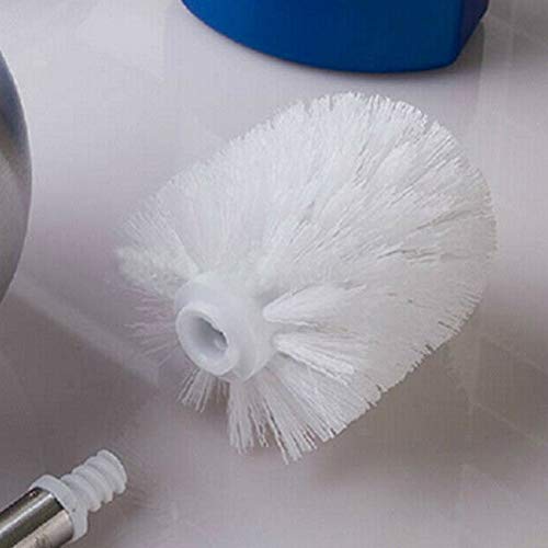 2pcs Toilet Brush Replacement Head, Plastic Toilet Bowl Cleaning Brushes Head, Round Ball Shaped Toilets Brushes Heads Bathroom Brush Cleaners Tool(Color:White)