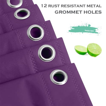 Purple Plastic Shower Curtain Or Liner, 72x72 Inch Lightweight Purple Cuctus Plastic Bathroom Shower Showroom Inner Curtain with Rustproof Metal Grommet Holes and Weighted Magnets - color: F01-purple Cuctus Flower, size: 72"W x 72"L (Pack of 1)