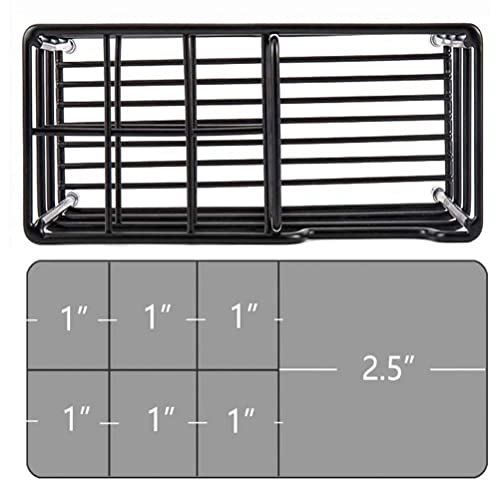 Toothbrush Holders for Bathroom, Stainless Steel, Black | 7-Slot, Organizer - size: Large