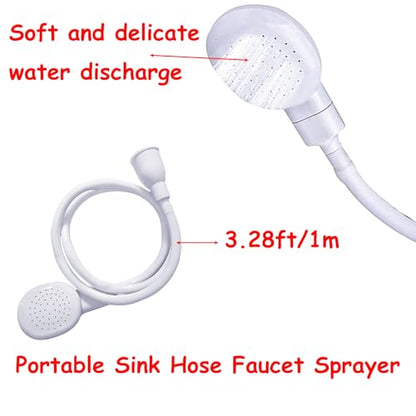 3.28ft/1m Sink Spray Hose,Shampoo Sprayer Handheld Hose Portable Sink Hose Spraye Strainers for Bathing Baby,Pets Shower,Rinsing Vegetables,Washing Hair - size: 1 m
