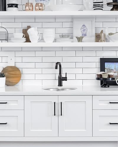 Bar Sink Faucet Single Hole: ARCORA Matte Black Wet Bar Faucets - Prep Sink Faucet 360 Swivel - Small Kitchen Bathroom Faucet with cUPC Supply Lines - color: Matte Black