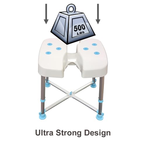 MedGear A-0271A Tool-Free DURA Hygienic Cutout Shower and Tub Assisting Bench