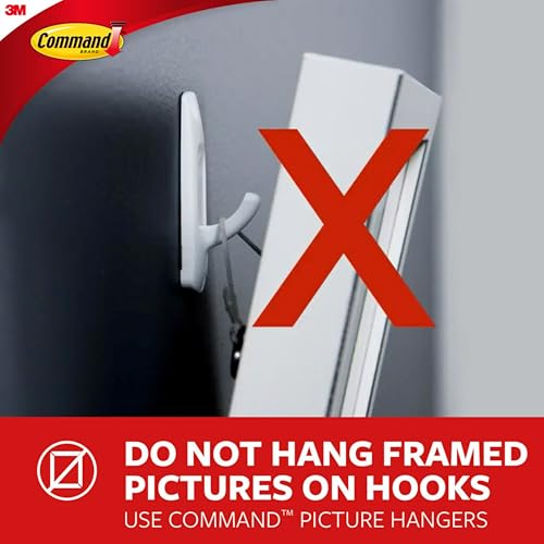 Command Small Bath Hook, Satin Nickel, 1-Hook, 2-Small Water-Resistant Strips, Organize Damage-Free (Pack of 2)