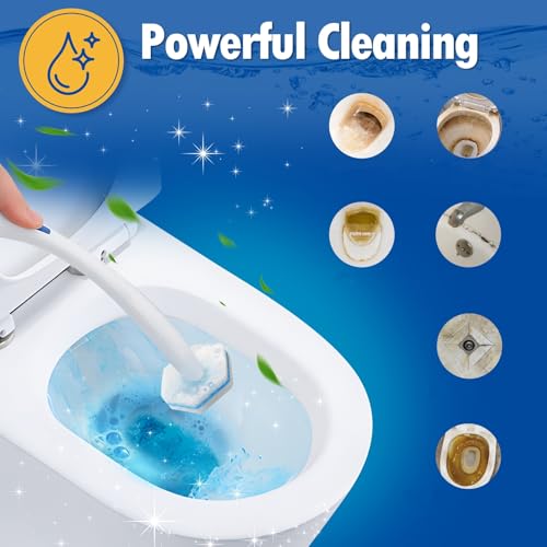 100 Count Toilet Bowl Wand Refills, Disposable Toilet Cleaner Refills, Disposable Wand Heads Compatible with Clorox and the Most Toilet Brushes,unscented - size: 1 Count (Pack of 100)