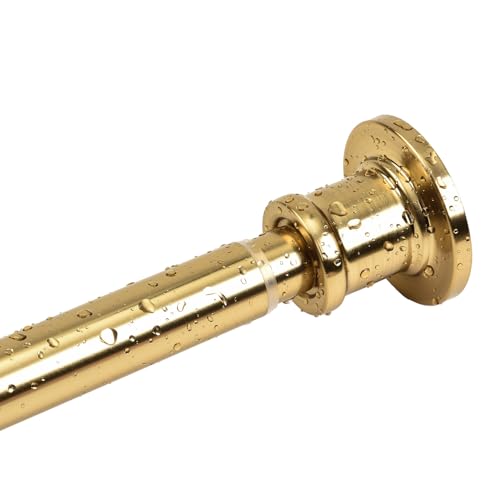 Cameo Adjustable Shower Curtain Rod 42” -72”, Spring tension Stainless Steel Telescoping Rod, Heavy Duty, Rust Resistant, No tools Needed
