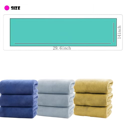 8 Pack Hand Towel for Bathroom Microfiber Towel with Loop Quick Dry Christmas Decorations Small Hand Towels for Kitchen Hotel 14 x29.6inch (Khaki)