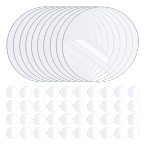 ZOMPAGO Heavy Duty Double Sided Mounting Circle Tape Picture Hanging 50PCS | Waterproof, strong high strength adhesion, removable no residue, shower applicable, durable wall mounting adhesive dots - size: 50PCS（Circle）