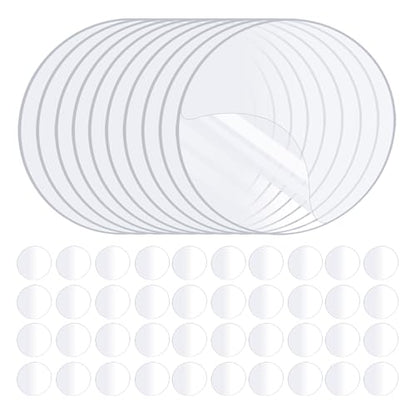 ZOMPAGO Heavy Duty Double Sided Mounting Circle Tape Picture Hanging 50PCS | Waterproof, strong high strength adhesion, removable no residue, shower applicable, durable wall mounting adhesive dots - size: 50PCS（Circle）