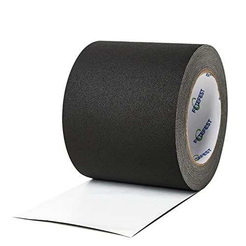 Gaffers Tape 4 inch Black, 30Yards Heavy Duty, Professional Grade Large Gaffer Tape 4", Non-Reflective No Residue Hand Tear Self-Adhesive (4" Black, 1 Roll) - color: 4" Black (1 Roll)