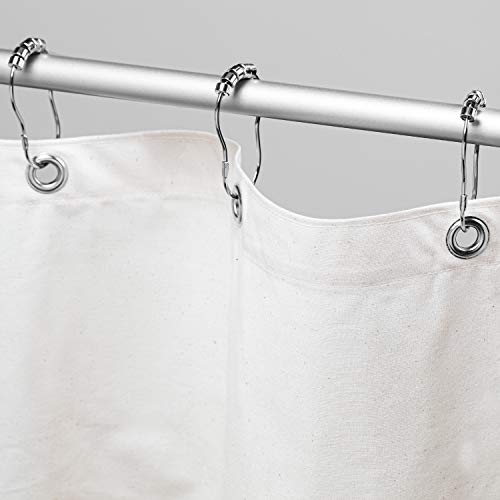 Bean Products White Organic Cotton Narrow Shower Stall Curtain Liner- 36x74 - color: Organic White, size: 36"W x 74"L (Pack of 1)