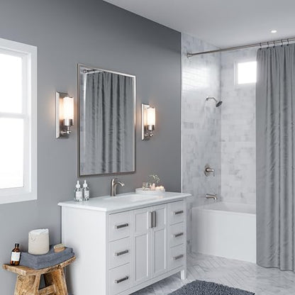 Pfister Willa Single Handle Bathroom Sink Faucet 1 Hole NSF Certified Spot Defense Brushed Nickel Finish with Push & Seal Drain WaterSense Compliant Vanity Faucet LF042MALGS - color: Spot Defense Brushed Nickel, size: 1 Pack