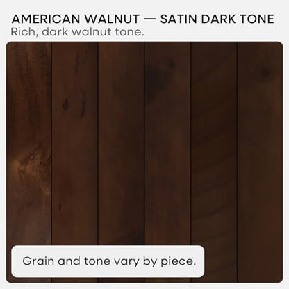 Walnut 12 inch Floating Shelf, High End Solid Real Wood Small 12inch Floating Shelves for Wall Mounted, Dark Brown 12in Floating Shelves, Heavy Duty Bracket, 12 X 6.5 X 1.75 inches, Set of 2 - color: American Walnut - Satin Dark Tone, size: 12 inch