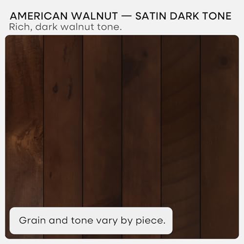 Walnut 18 inch Floating Shelf, High End Solid Real Wood 18inch Floating Shelves for Wall Mounted, Dark Brown 18 inches Long Floating Shelves, Heavy Duty Bracket, 18 X 6.5 X 1.75 in, Set of 2 - color: American Walnut - Satin Dark Tone, size: 18 inch