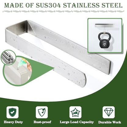 Alise Hand Towel Holder Self Adhesive Towel Bar for Bathroom,Brushed | Towel Hanger for Bathroom,SUS304 Stainless Steel Towel Rack for Kitchen Under Sink Cabinet Wash Basin Side,No Drilling - color: Brushed