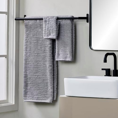 SKL Home CloudSoft Cotton Luxury 4 Pc Wash Set for Bath & Gift, Gray - color: Gray, style: Wash Cloths (Set of 4)