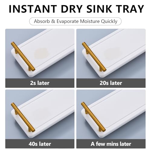 Soap Dispenser Set – 16oz Refillable Amber Glass Bottles with Brush Holder, Dish Scrub, Diatomite Tray, 12 Waterproof Labels – Brown Non-Slip Base for Home Upgrade, Rustic Farmhouse Style (Set of 6)