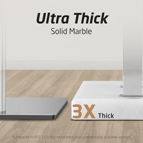 KES Heavy Marble Base Standing Towel Rack, 3-Tier Stainless Steel, Polished | Freestanding Design, No-Drill Assembly, Tiered Bars For Bath Sheets, Bath Towels, Hand Towels, Anti-Slip Pads - color: Polished Silver