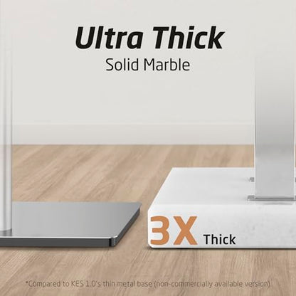 KES Heavy Marble Base Standing Towel Rack, 3-Tier Stainless Steel, Polished | Freestanding Design, No-Drill Assembly, Tiered Bars For Bath Sheets, Bath Towels, Hand Towels, Anti-Slip Pads - color: Polished Silver