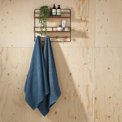 Christy Brixton 4 Piece Towel Set | Slate Blue | 100% Cotton | Ultra Soft | Super Absorbent | 600GSM | 2 Bath Towels 2 Hand Towels - color: Slate, size: 2 Hand 2 Bath Set