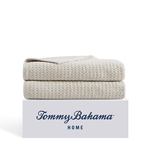 Tommy Bahama - Bath Towels, 100% Soft & Absorbent Cotton with Zero Twist Construction, Medium Weight Bathroom Towels (Northern Pacific Brown, 2 Piece) - color: Northern Pacific Brown, size: 2 Piece Bath Towels