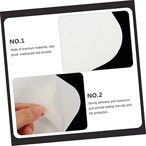 Alipis 24Pcs Non Slip Bathroom Stickers Transparent Peva Bathtub Decals Strong Adhesion Slip Surface Protection for Home Use
