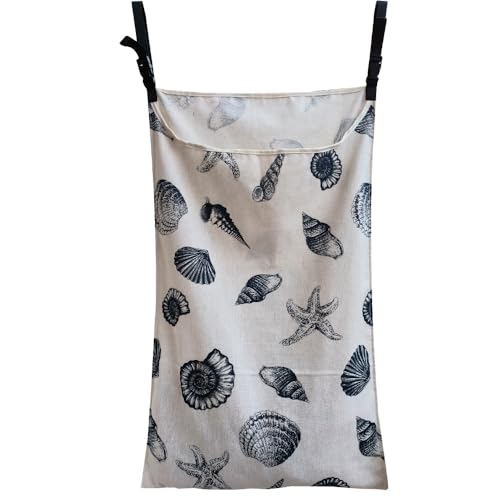 Hanging Laundry Hamper Bag, Stylish Durable Space Saving Laundry Bag with Zipper and Wide Open Top, Basket for Home, Dorm, or Travel, Hangs from Rails, Doors and Hooks