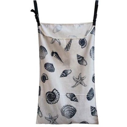 Hanging Laundry Hamper Bag, Stylish Durable Space Saving Laundry Bag with Zipper and Wide Open Top, Basket for Home, Dorm, or Travel, Hangs from Rails, Doors and Hooks