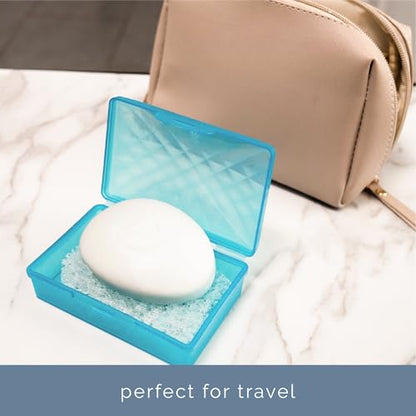 S&T INC. Bar Soap Holder, 4 Pack, 2.9" x 4.4", Clear | For Soap Dishes in Kitchen and Bathroom, Cut-To-Fit, Keep Bar Soap High to Dry, Easily Rinses Clean - color: Clear, size: 4 Pack