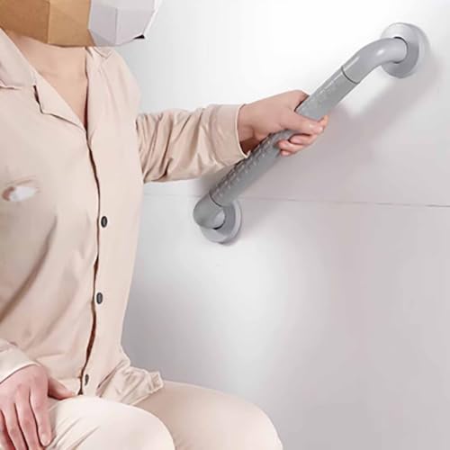 Textured Non Slip Grab Bar, Bathroom Wall Mount Hand Rail with Glow in The Dark Strips, Comfort Grip Assist Handle for Shower Toilet - size: 40cm