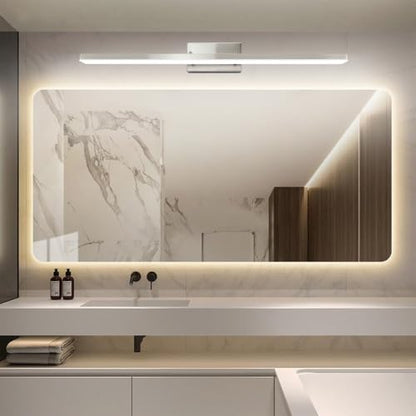 36 Inch LED Bathroom Vanity Light, Dimmable 36W 6000K Cool White | Brushed Nickel Over Mirror Light Fixture, Modern Wall Sconce, Relaxing Makeup Vanity Lighting - color: Cold White, size: 36 inch