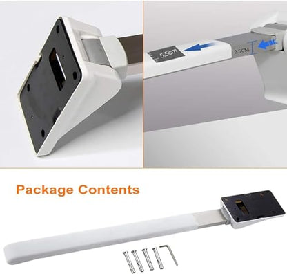 CEEBUS Bathroom/Toilet Handrail, Foldable Drop Down Toilet Rail Support, Bathroom Grip Wall Mounted Safety Grab, Stainless Steel Modern Handrail