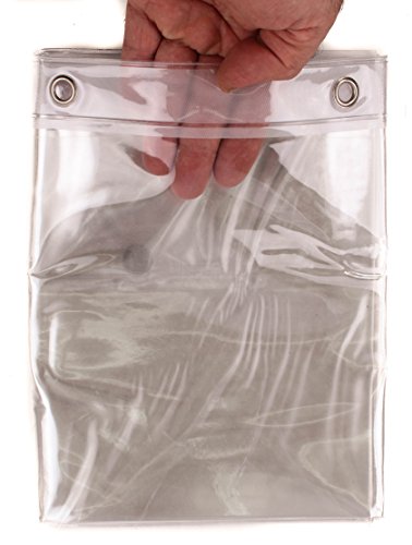 Elegant Home Heavy Duty Vinyl Shower Curtain Liner with 12 Metal Grommets DPC-Clear - color: Dpc-clear