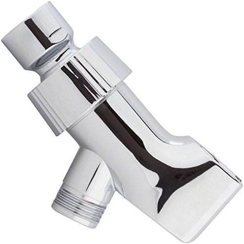 Adjustable Shower Arm Bracket - Polished Chrome | Handheld Showerhead Holder With Anti-Slip O-Ring Grip, Brass Connector, Universal 1/2" Mount For Easy Bath Spa Install - color: Polished Chrome